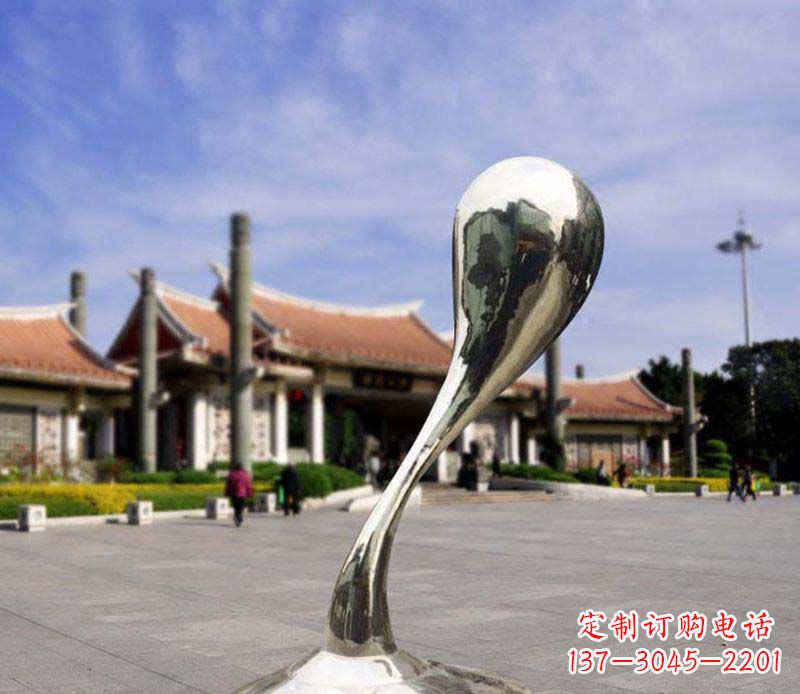 哈尔滨水滴美感─广场景观雕塑
