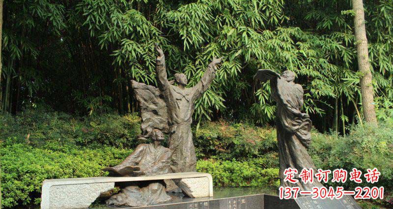 哈尔滨昔日名人的铜雕传承