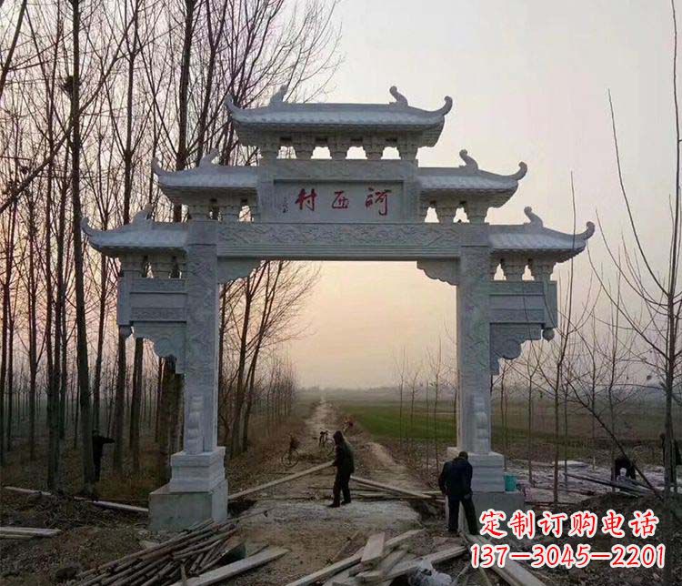 哈尔滨牌坊雕塑——记忆中的美丽家乡