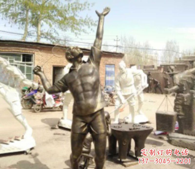 哈尔滨羽毛球雕塑传承运动精神