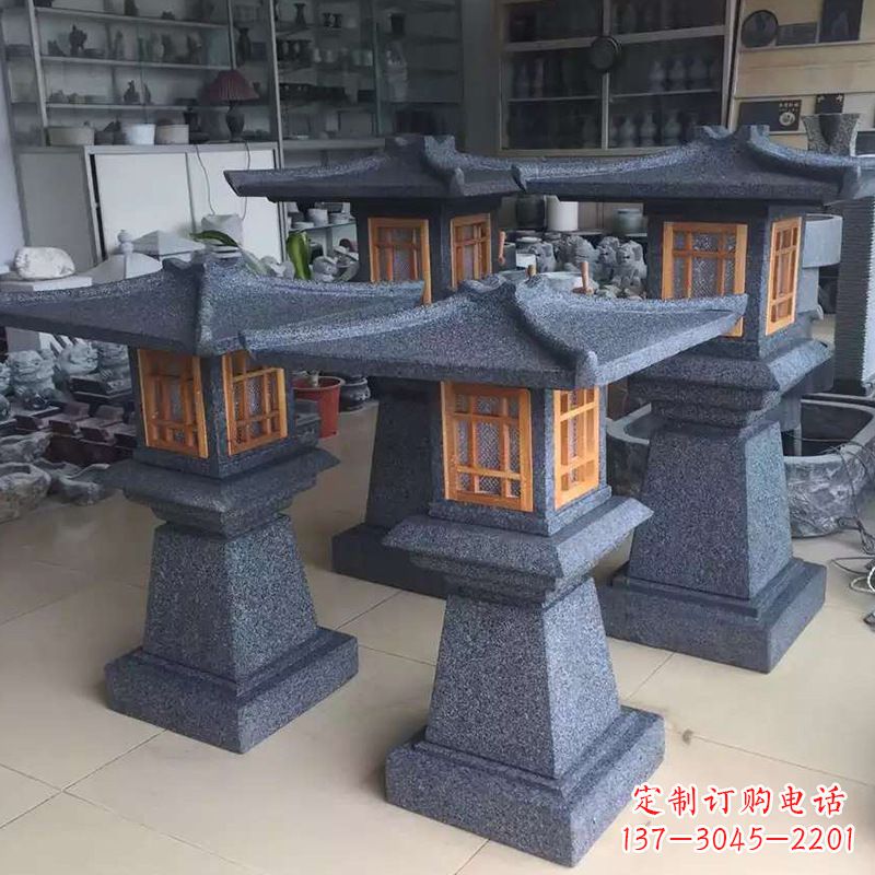 哈尔滨大理石仿汉阙石雕灯笼
