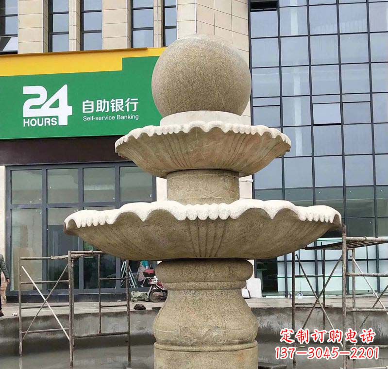 哈尔滨大理石风水球喷泉雕塑