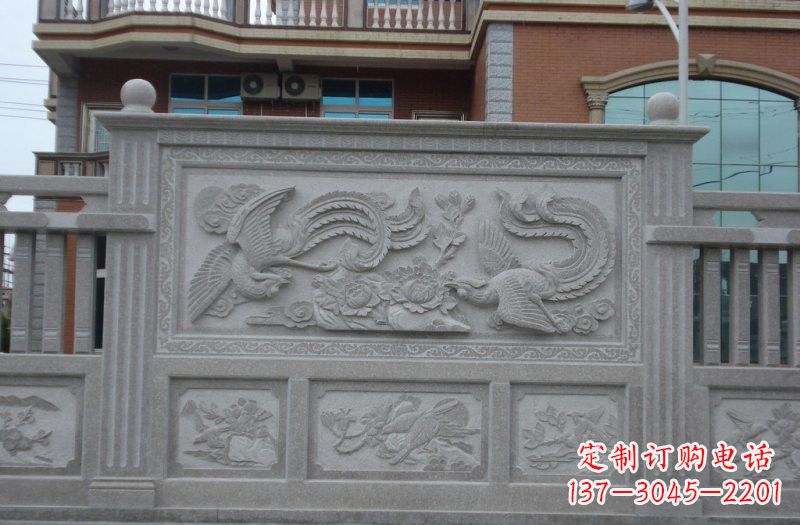 哈尔滨大理石凤凰壁画浮雕