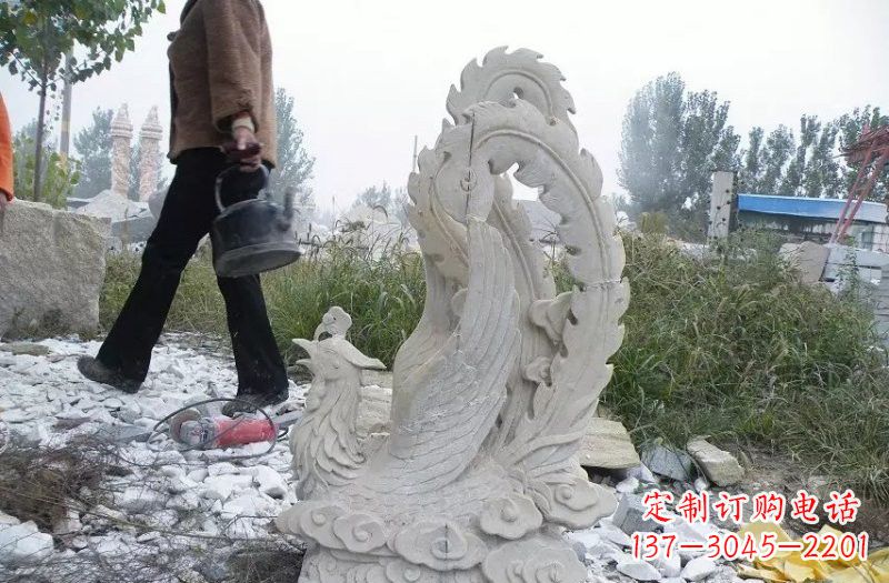 哈尔滨大理石凤凰雕塑