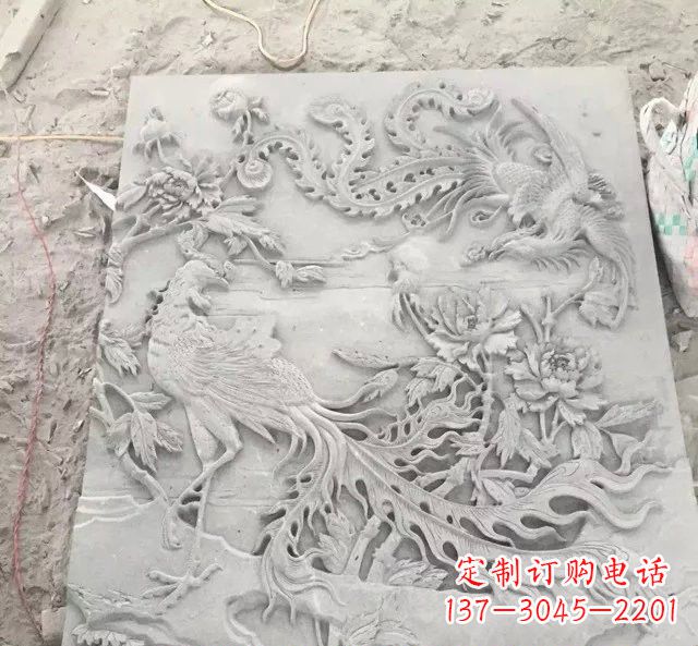哈尔滨大理石凤凰浮雕
