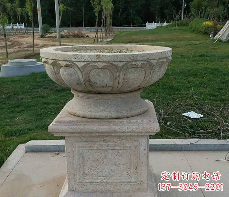 哈尔滨大理石花盆石雕