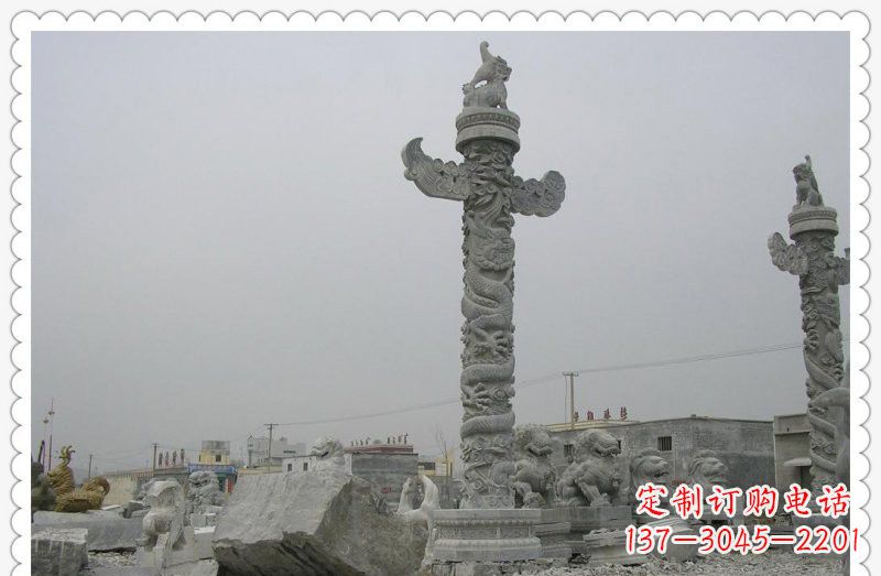 哈尔滨精致雕刻,大理石华表雕塑