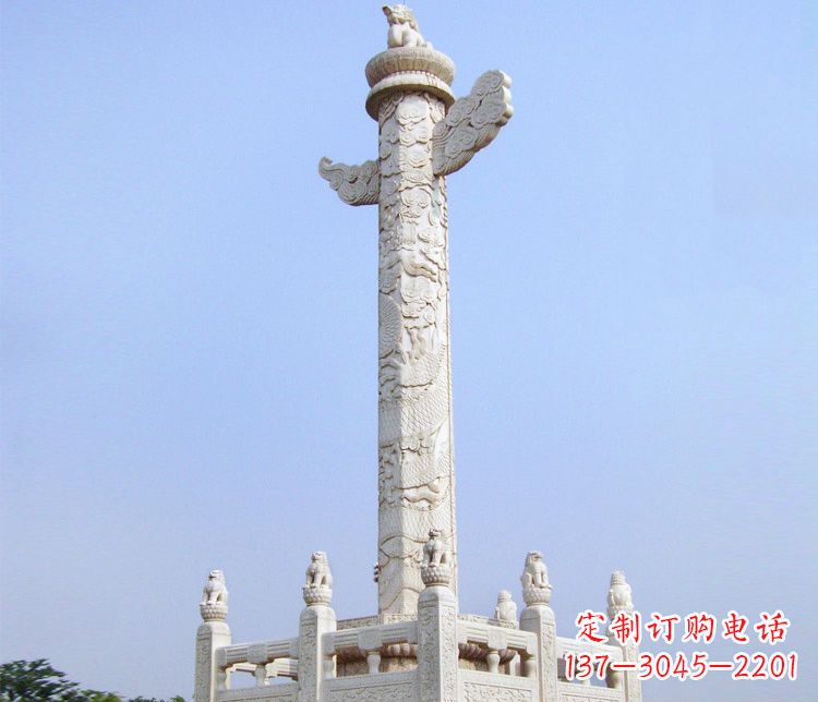 哈尔滨大理石华表雕塑