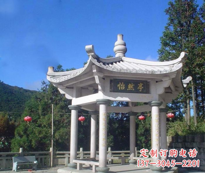 哈尔滨精美大理石凉亭雕塑