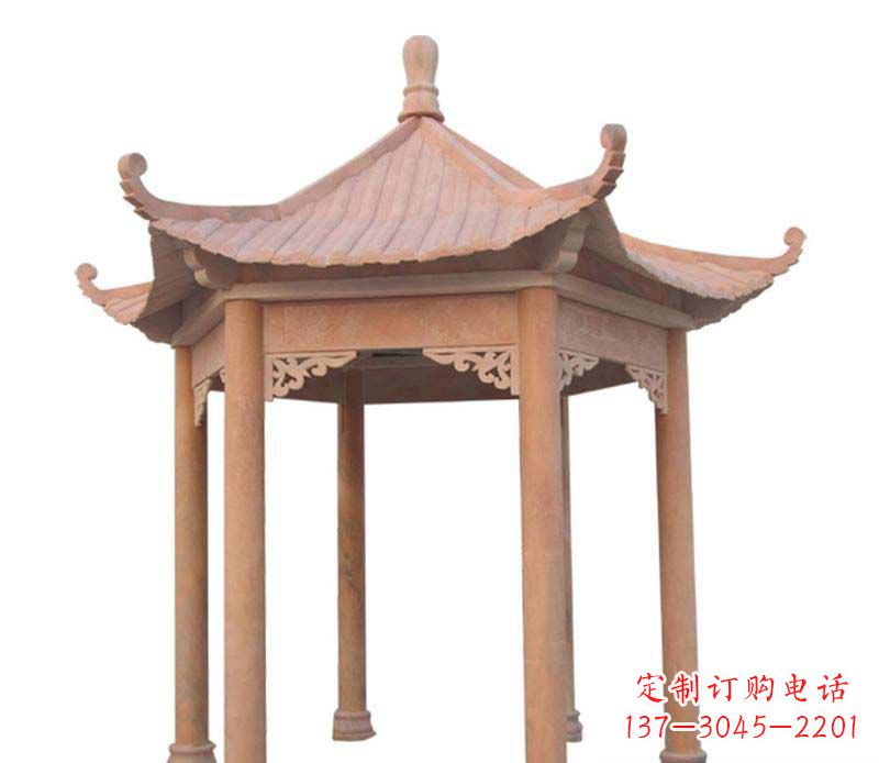 哈尔滨大理石六角凉亭雕塑