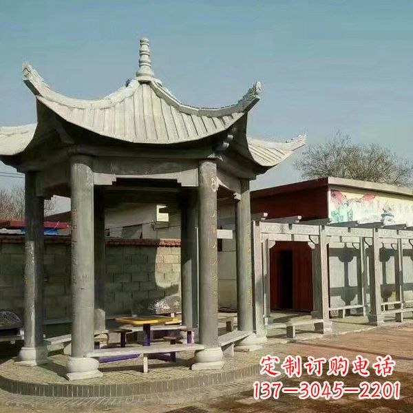 哈尔滨大理石凉亭庭院亭子