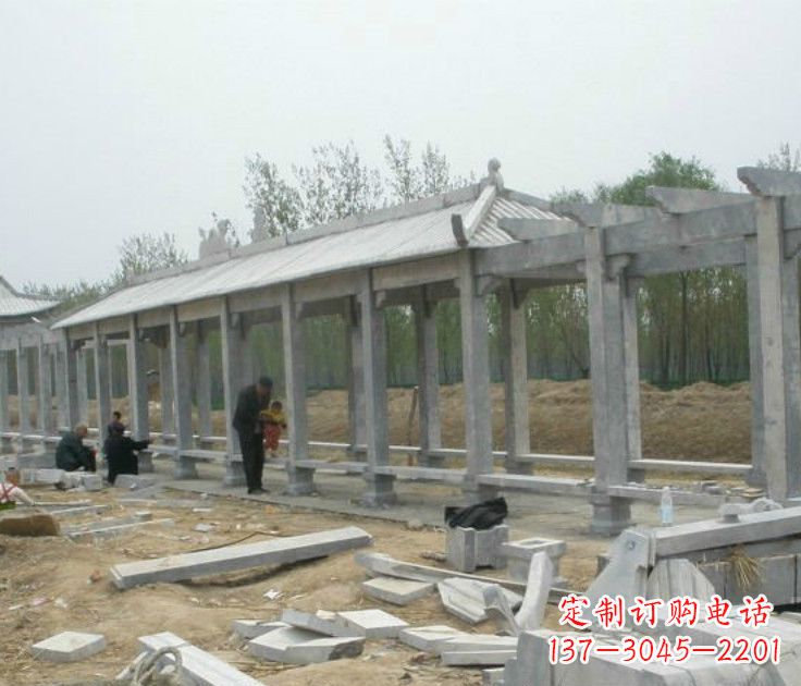 哈尔滨精美大理石凉亭雕塑