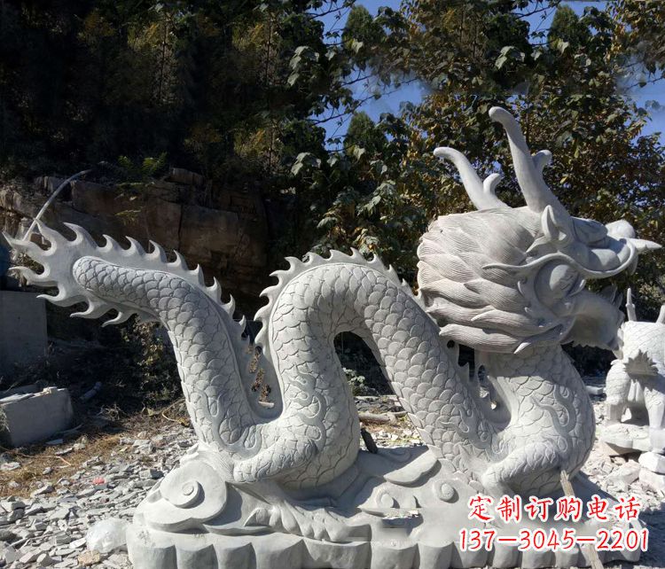 哈尔滨大理石龙雕塑
