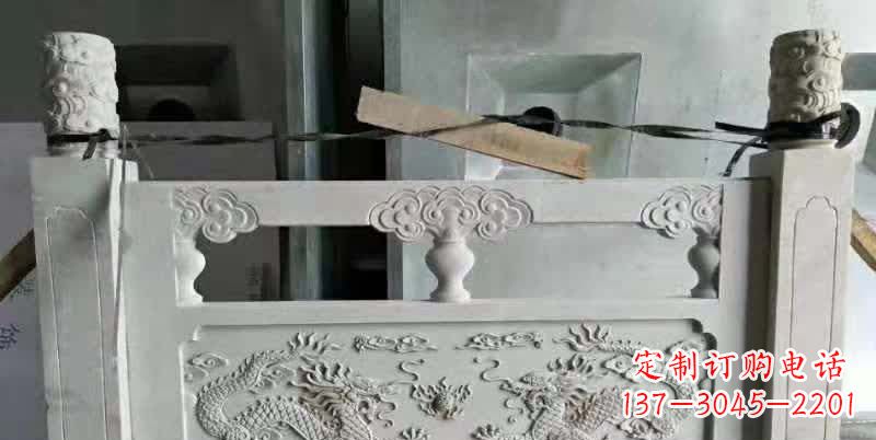 哈尔滨大理石龙浮雕栏板1