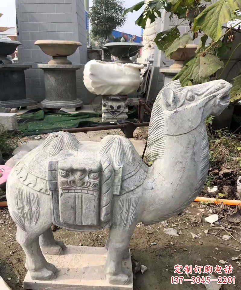 哈尔滨精美大理石骆驼雕塑