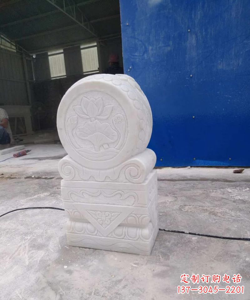 哈尔滨大理石门墩雕塑,精美而实用