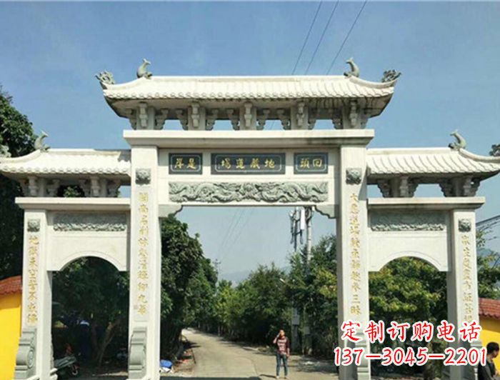 哈尔滨大理石牌坊雕塑