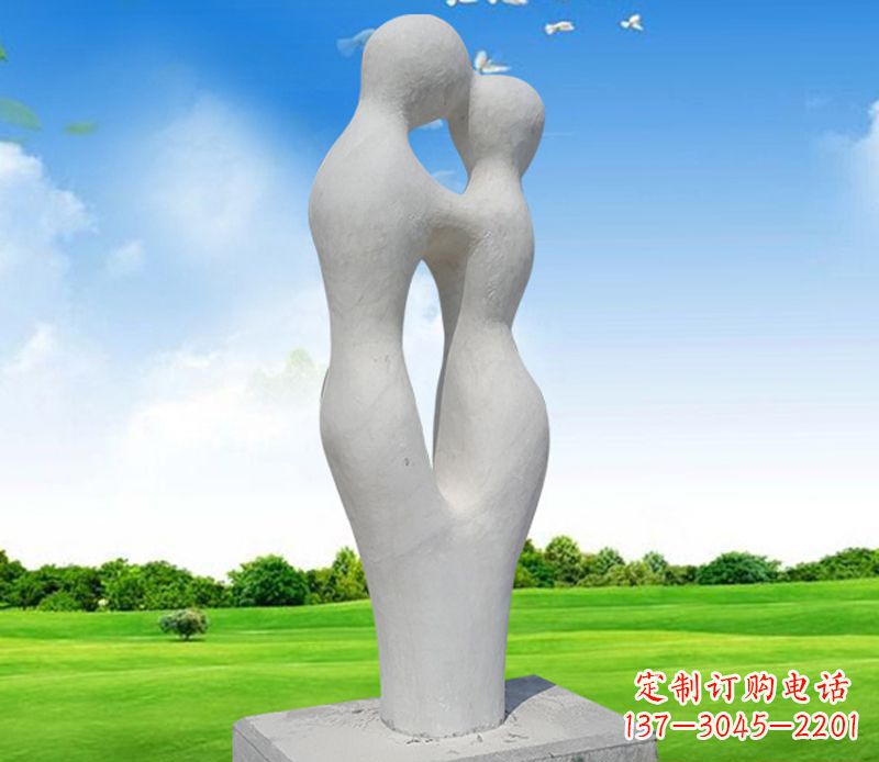 哈尔滨情侣石雕,永恒的爱恋