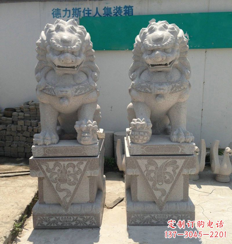 哈尔滨精致大理石狮子雕塑