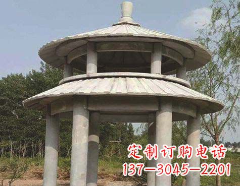 哈尔滨大理石双层圆顶凉亭石雕