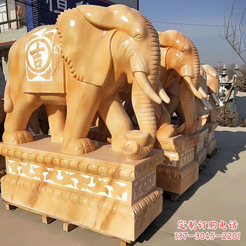 哈尔滨以大象雕塑点缀你的风水