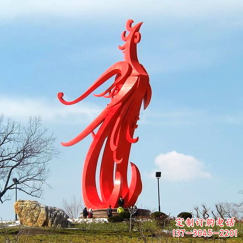 哈尔滨凤凰不锈钢雕塑,增添景区魅力