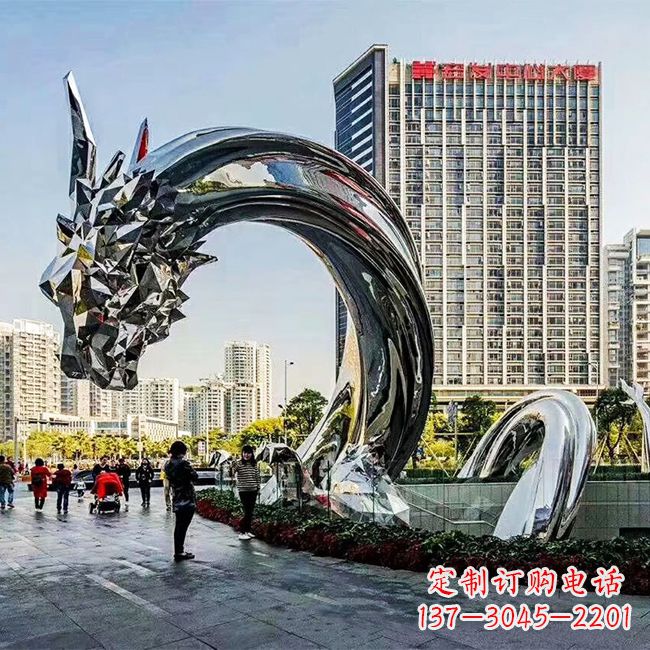 哈尔滨不锈钢创意动物雕塑