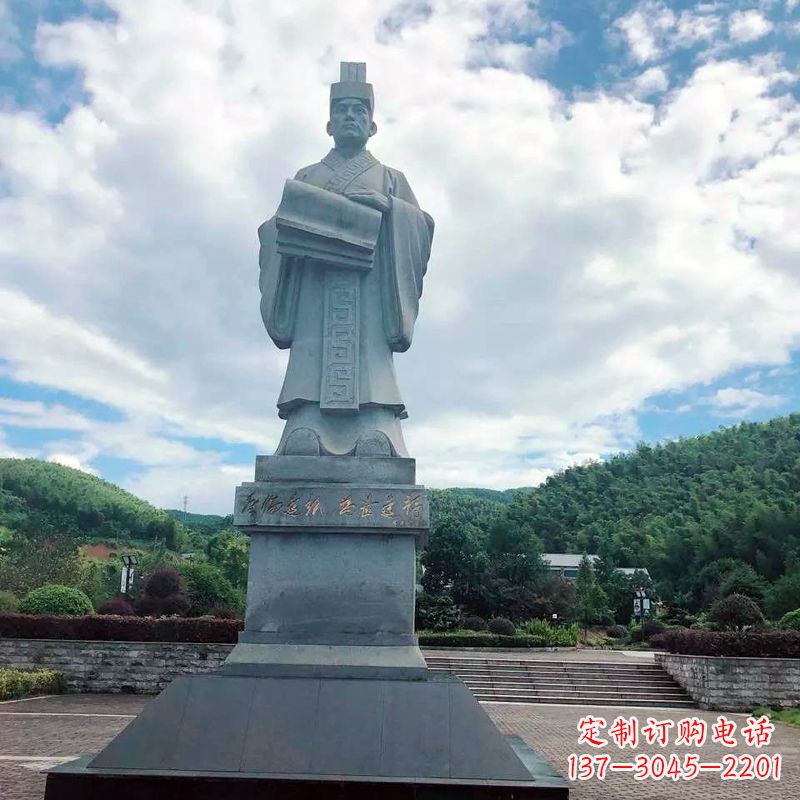 哈尔滨大型蔡伦石雕像-景区广场历史文化名人雕塑
