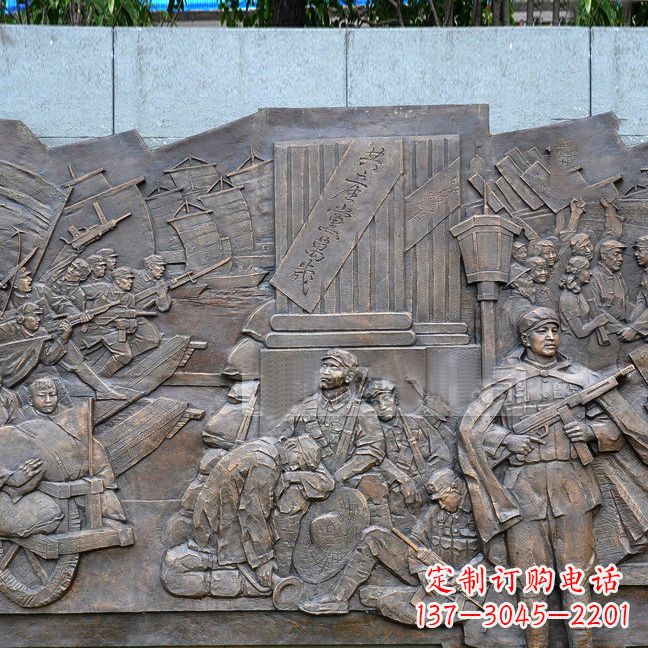 哈尔滨党建红军革命人物浮雕