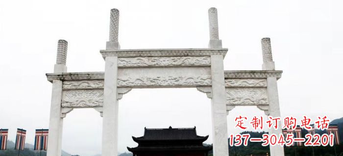 哈尔滨道路大理石牌坊 (3)
