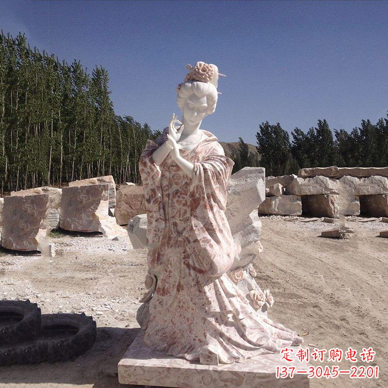 哈尔滨貂蝉石雕塑像-