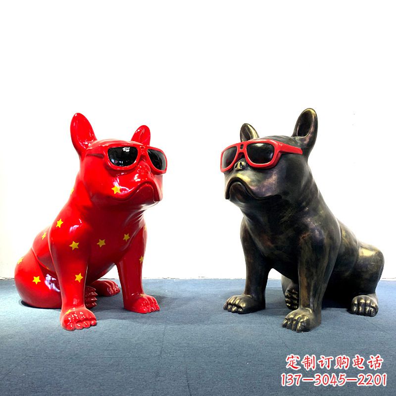 哈尔滨斗牛犬雕塑摆件