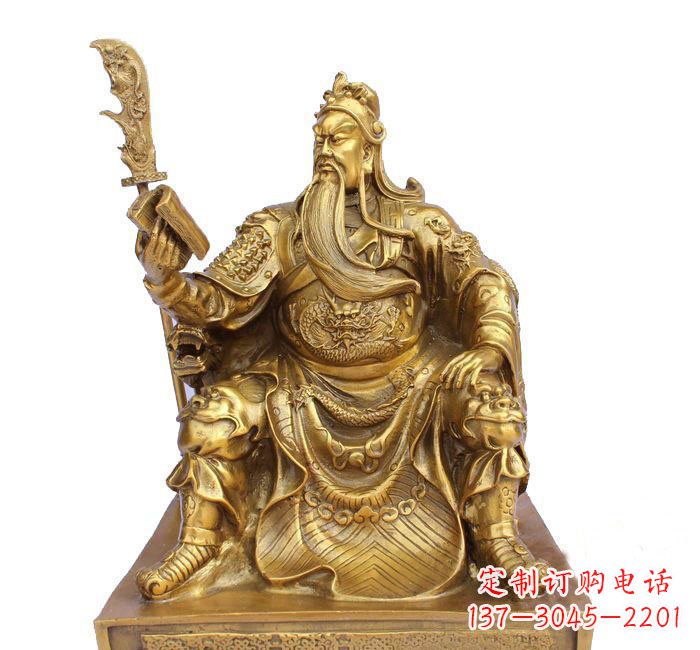 哈尔滨精美关公铜雕