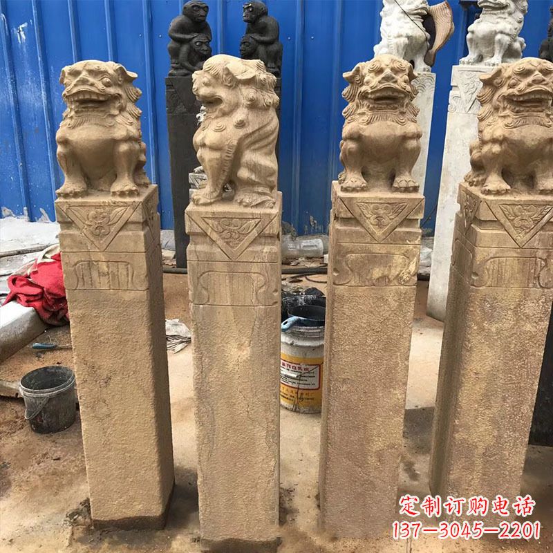 哈尔滨仿古拴马桩石雕塑——傅雕你的精美时光