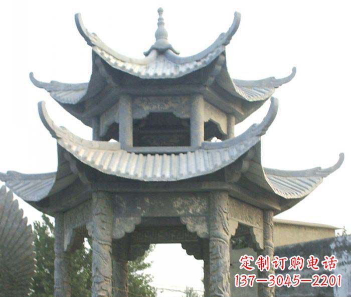 哈尔滨仿古双层石雕凉亭