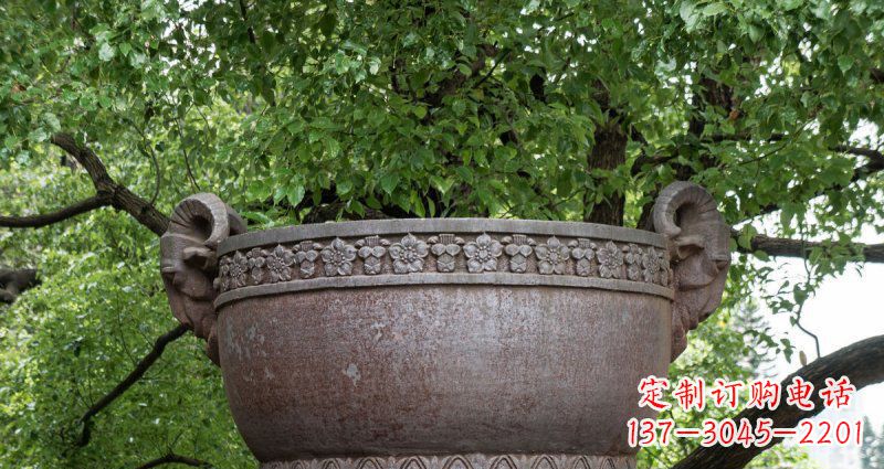 哈尔滨中领雕塑仿古水缸铜雕