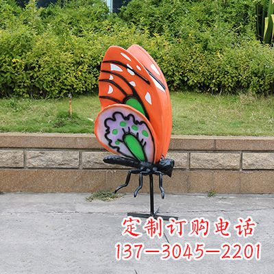 哈尔滨高端红色蝴蝶雕塑