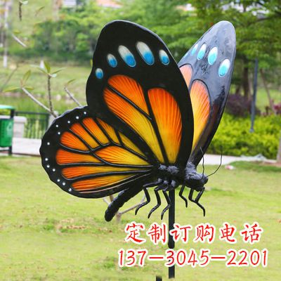 哈尔滨黄色蝴蝶雕塑