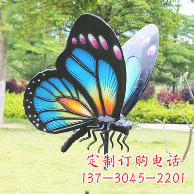 哈尔滨蓝蝴蝶雕塑-让你的室内空间焕发生机