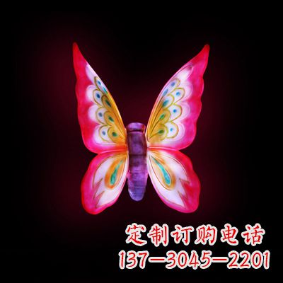 哈尔滨红发蝴蝶 小号发光雕塑