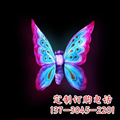 哈尔滨璀璨发光蝴蝶雕塑