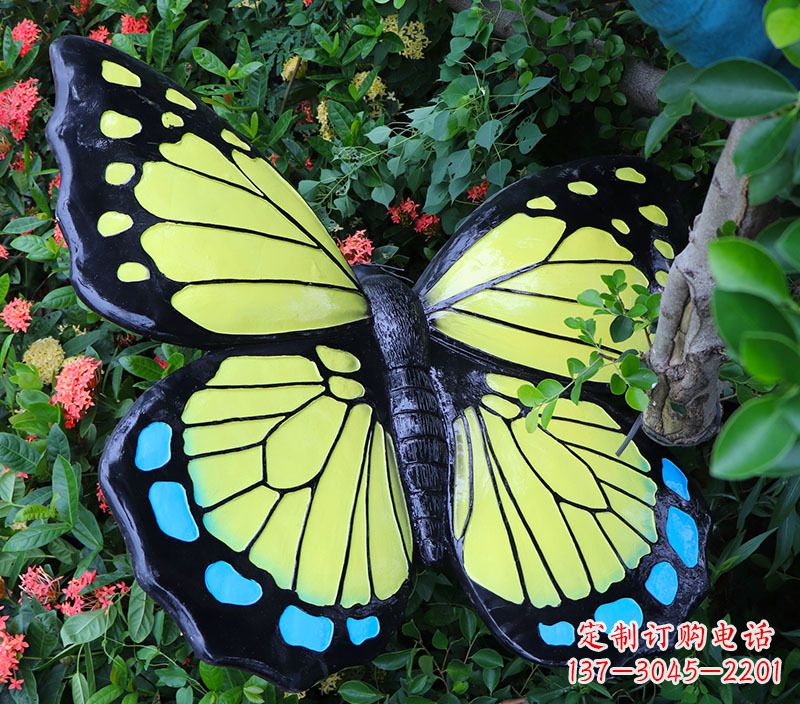 哈尔滨玻璃钢蝴蝶雕塑