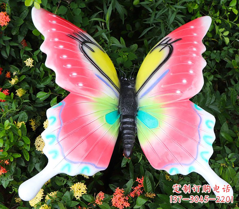 哈尔滨豪华蝴蝶彩绘树脂雕塑