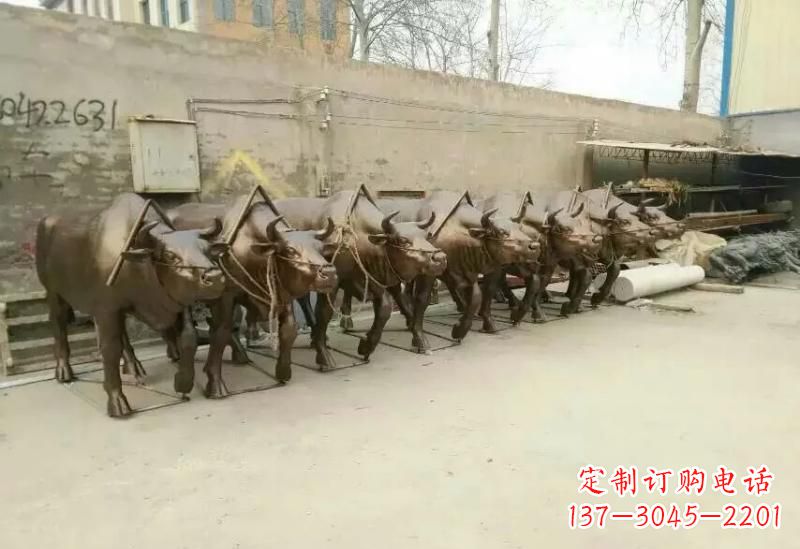 哈尔滨艺术之作,牛雕塑