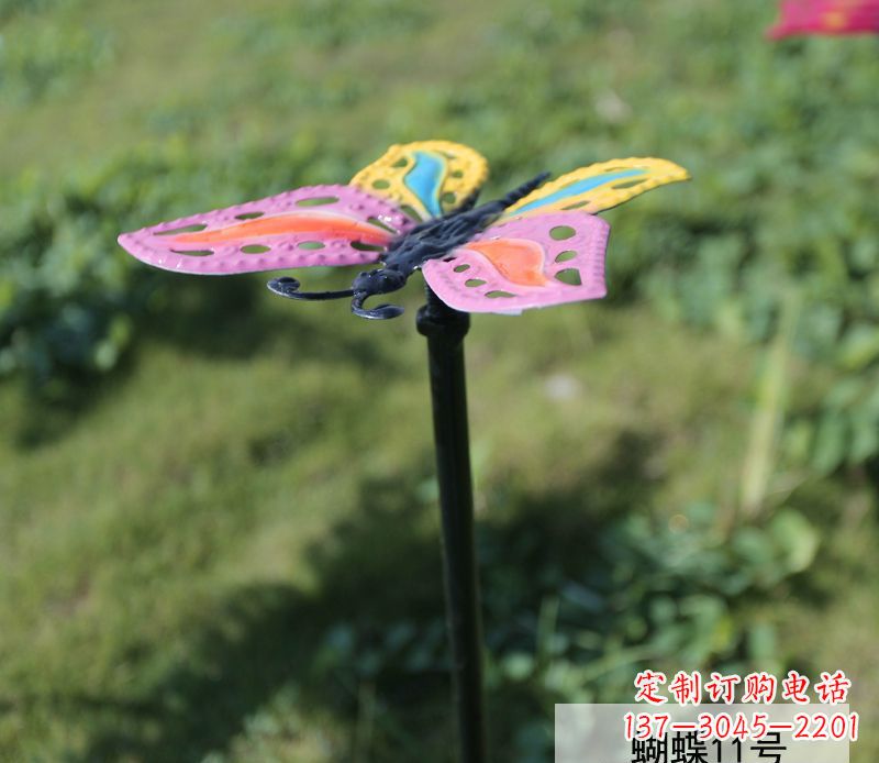 哈尔滨个性化不锈钢彩色蝴蝶雕塑