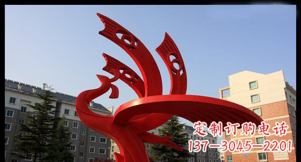 哈尔滨不锈钢凤凰雕塑