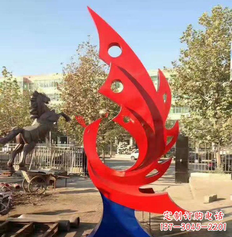 哈尔滨艺术精美的不锈钢凤凰雕塑