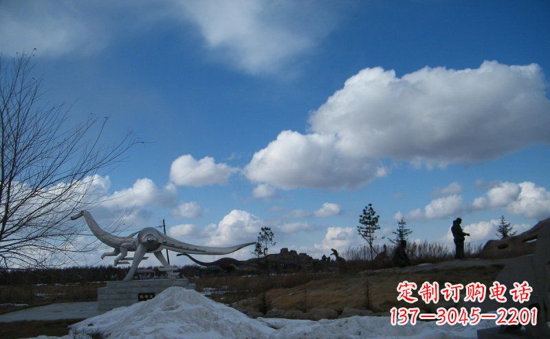 哈尔滨超大不锈钢动物恐龙雕塑