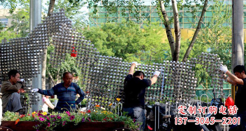 哈尔滨中领雕塑 - 动物抽象不锈钢雕塑