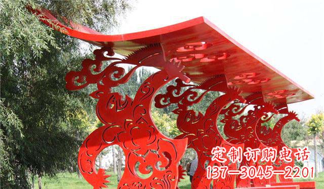 哈尔滨新潮不锈钢公园凉亭雕塑